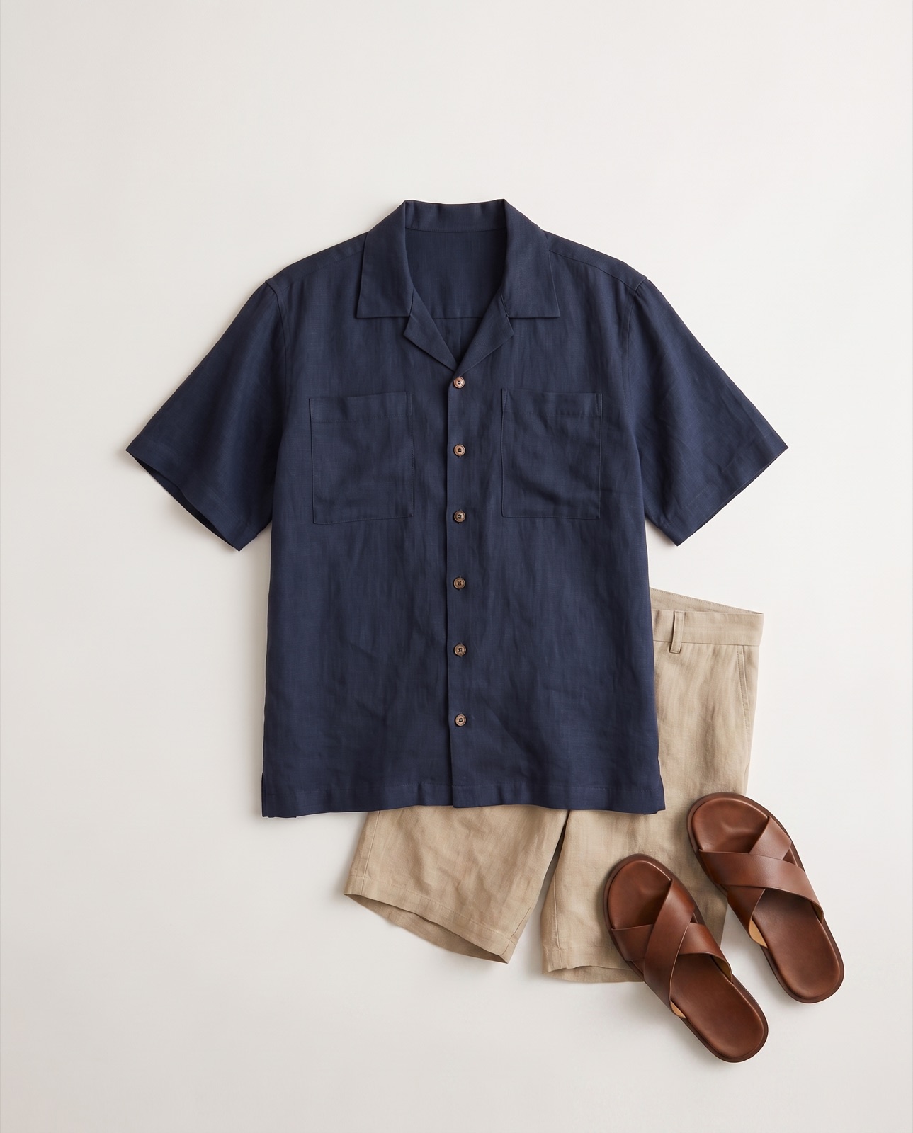 Menswear — Linen — styling for one ADV garment